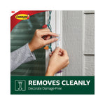 All Weather Hooks and Strips, Small, Plastic, Clear, 16 Clips and 20 Strips/Pack