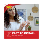 General Purpose Designer Hooks, Medium, Plastic, White, 3 lb Capacity, 50 Hooks and 50 Strips/Carton