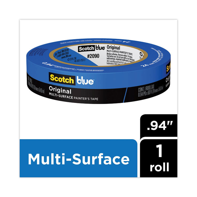 Original Multi-Surface Painter's Tape, 3" Core, 0.94" X 60 Yds, Blue