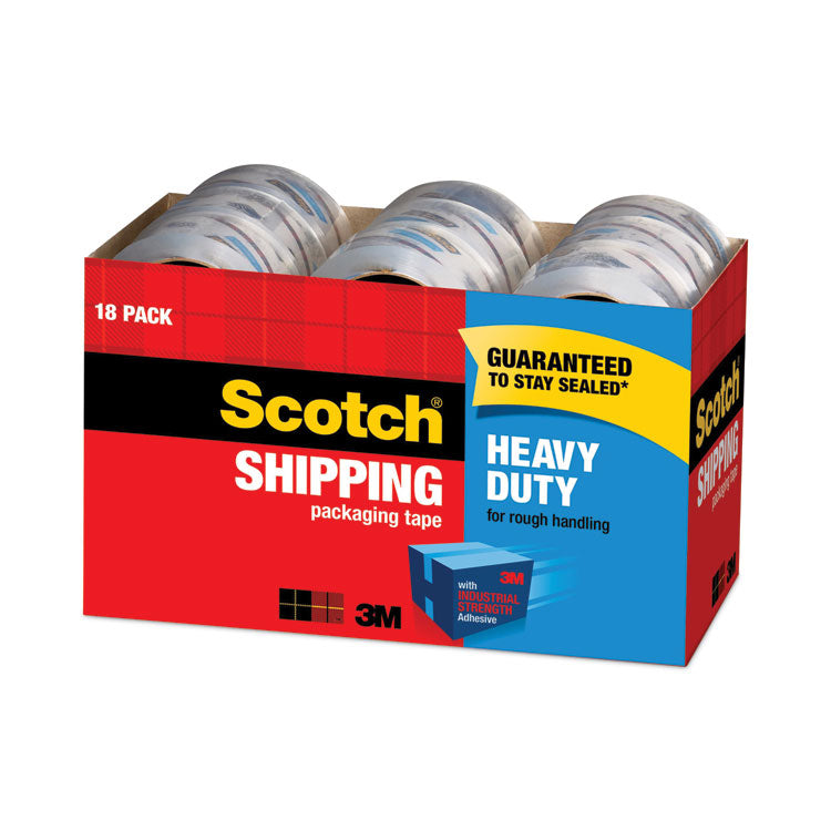 3850 Heavy-Duty Packaging Tape Cabinet Pack, 3" Core, 1.88" X 54.6 Yds, Clear, 18/pack