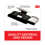 Knob Adjust Keyboard Tray With Highly Adjustable Platform, Black