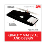 Sit/stand Easy Adjust Keyboard Tray, Standard Platform, 25.5w X 12d, Black