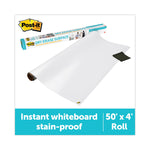 Dry Erase Surface, Laminate Film, 50 ft x 7 mil x 48", White