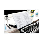 In-Line Freestanding Copyholder, 300 Sheet Capacity, Plastic, Black/clear