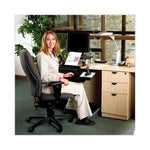 Note and Flag Dispenser, For 3 x 3 Pads, Black/Clear, Includes 45-Sheet Canary Super Sticky Pop-up Pad; (50) 1" Flags