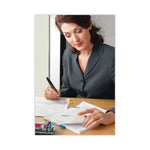 Note and Flag Dispenser, For 3 x 3 Pads, Black/Clear, Includes 45-Sheet Canary Super Sticky Pop-up Pad; (50) 1" Flags