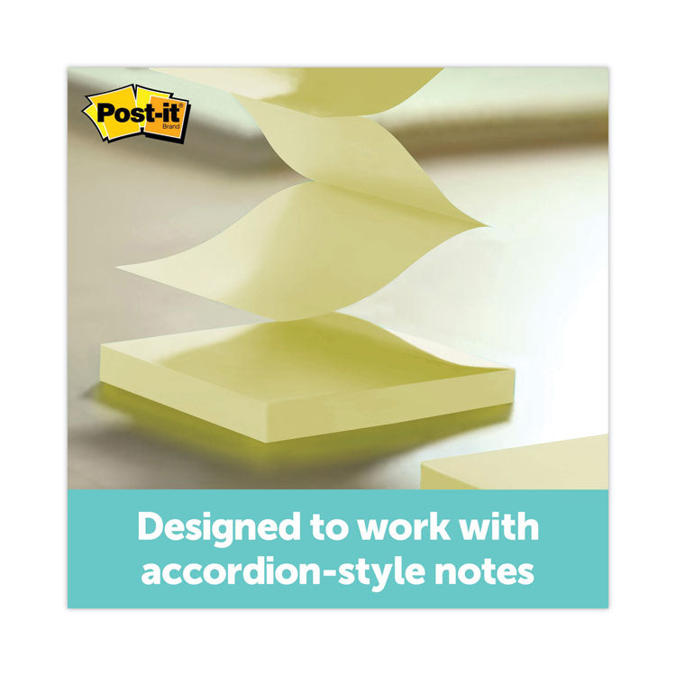 Clear Top Pop-up Note Dispenser, For 3 x 3 Pads, Black, Includes 50-Sheet Pad of Canary Yellow Pop-up Pad