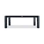 Adjustable Monitor Stand, 16" X 12" X 1.75" To 5.5", Black, Supports 20 Lbs