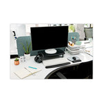 Extra-Wide Adjustable Monitor Stand, 20" X 12" X 1" To 5.78", Silver/black, Supports 40 Lbs