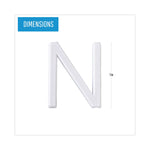 Set of Plastic Letter Board Letters, Numbers and Symbols, 1" Tall, White Characters, 270 Pieces