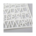 Set of Plastic Letter Board Letters, Numbers and Symbols, 1" Tall, White Characters, 270 Pieces