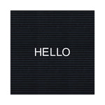 Set of Plastic Letter Board Letters, Numbers and Symbols, 1" Tall, White Characters, 270 Pieces