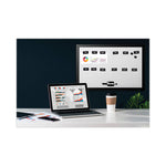 Heavy-Duty Board Magnet Labels, Months of the Year (January-December), 1" Tall, White Characters, Black Background, 12/Pack