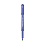 Write Bros. Grip Ballpoint Pen, Stick, Medium 1 Mm, Blue Ink, Blue Barrel, Dozen