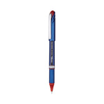 EnerGel NV Gel Pen, Stick, Fine 0.5 mm, Red Ink, Blue/Red Barrel, Dozen