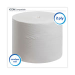 Essential Extra Soft Coreless Standard Roll Bath Tissue, Septic Safe, 2-Ply, White, 800 Sheets/roll, 36 Rolls/carton