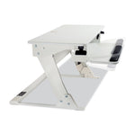 Precision Standing Desk, 35.4" x 23.2" x 6.2" to 20", White