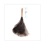 Professional Ostrich Feather Duster, 7" Wood Handle