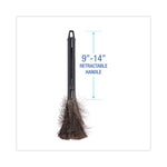 Ostrich Feather Duster, 9" to 14" Retractable Plastic Handle
