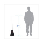 Maid Broom, Plastic Bristles, 54" Overall Length, Dozen