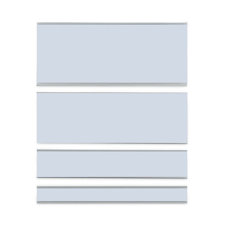 Clear Magnetic Label Holders, Side Load, 6 x 2, 10/Pack
