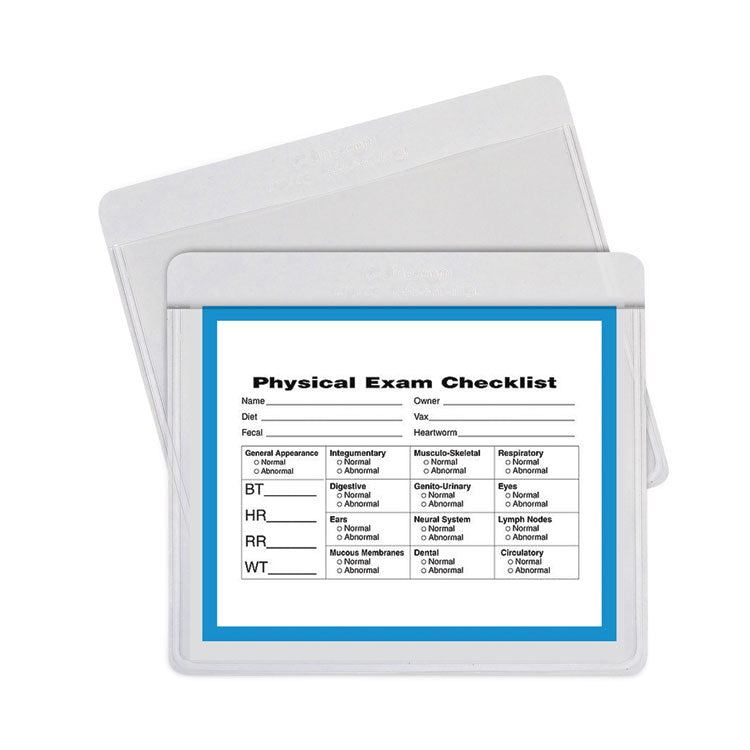 Self-Adhesive Labeling Pockets, Top Load, 3.75 x 3, Clear, 25/Pack