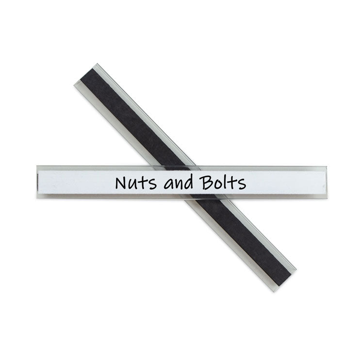 Clear Magnetic Label Holders, Side Load, 6 x 0.5, 10/Pack