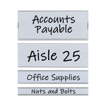 Clear Magnetic Label Holders, Side Load, 6 x 2.5, 10/Pack