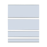 Clear Magnetic Label Holders, Side Load, 6 x 2.5, 10/Pack