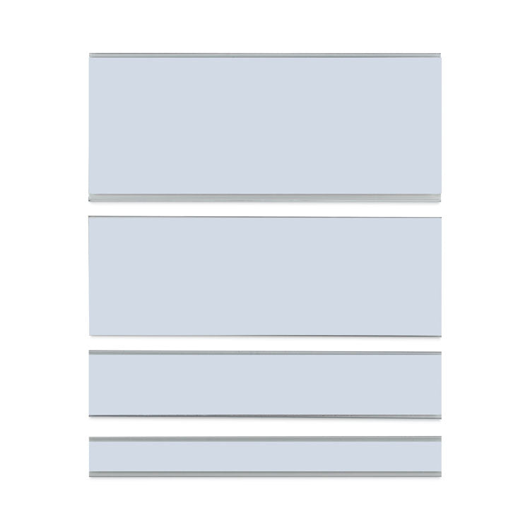 Clear Magnetic Label Holders, Side Load, 6 x 2.5, 10/Pack