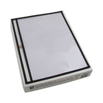 Stitched Shop Ticket Holders, Super Heavy-Duty, Top Load 12 x 9 Insert, Clear Front, Black Border, 25/Box