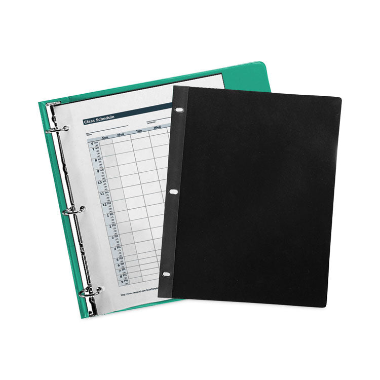 Traditional Sheet Protectors, Medium-Duty, Side: 3-Hole Punched, Side/Side/Top Load 8.5 x 11 Insert, Clear Front, 100/Box