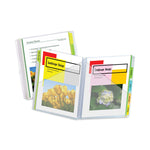 10-Pocket Poly Portfolio With Write-On Tabs, 8.5 X 11, Clear/clear