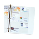 Business Card Binder Pages, For 2 X 3.5 Cards, Clear, 20 Cards/sheet, 10 Sheets/pack