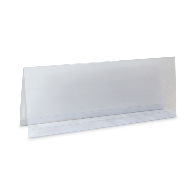Tent Card Holders, 4.25 x 11.7, Rigid Heavyweight Clear Plastic, 25/Box