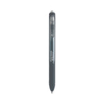InkJoy Gel Pen, Retractable, Medium 0.7 mm, Black Ink, Black/Smoke Barrel, 3/Pack