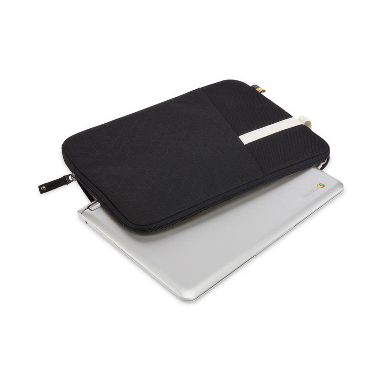 Ibira Laptop Sleeve, Fits Devices Up to 11.6", Polyester, 12.6 x 1.2 x 9.4, Black