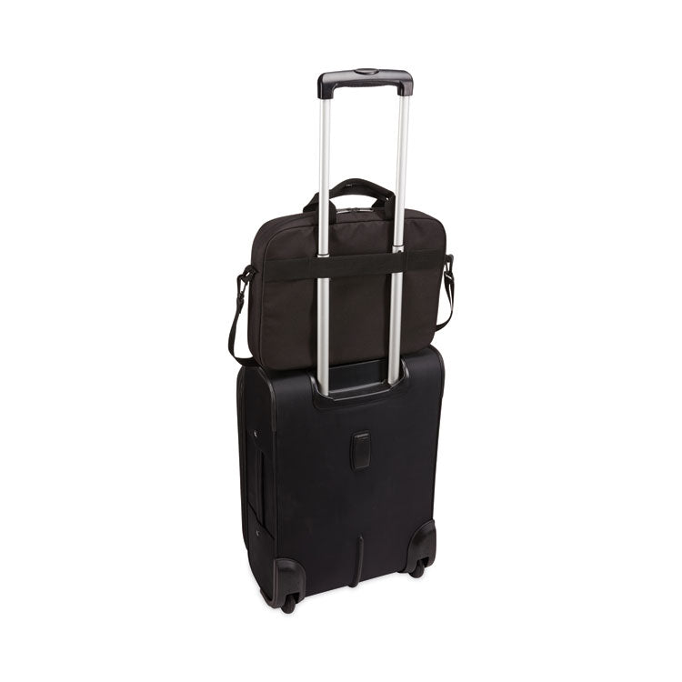 Advantage Laptop Attache, Fits Devices Up to 15.6", Polyester, 16.1 x 2.8 x 13.8, Black
