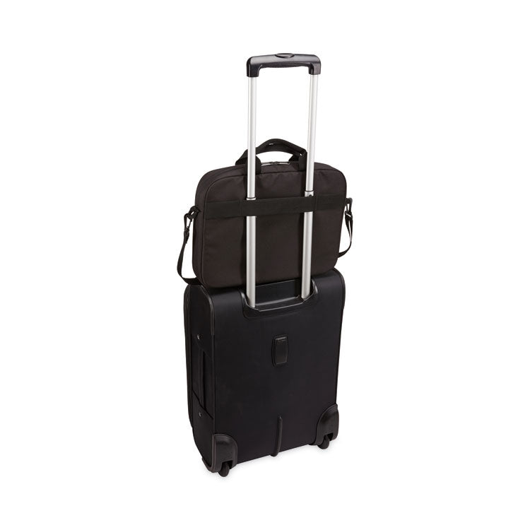 Advantage Laptop Attache, Fits Devices Up to 14", Polyester, 14.6 x 2.8 x 13, Black