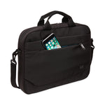 Advantage Laptop Attache, Fits Devices Up to 11.6", Polyester, 11.8 x 2.2 x 10.2, Black