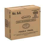 Plastic Lids for Foam Containers, Vented, Fits 3.5 oz to 6 oz, White, 100/Pack, 10 Packs/Carton