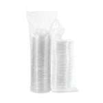 PresentaBowls Bowl/Lid Combo-Paks, Dome Lid, 16 oz, Clear, Plastic, 63/Pack, 4 Packs/Carton