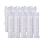 Lift n' Lock Plastic Hot Cup Lids, With Straw Slot, Fits 10 oz to 14 oz Hot Cups, Translucent, 100/Sleeve, 10 Sleeves/Carton