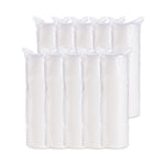 Plastic Lids for Foam Cups, Bowls and Containers, Flat, Vented, Fits 6 oz to 32 oz, Translucent, 100/Pack, 10 Packs/Carton
