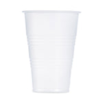 High-Impact Polystyrene Cold Cups, 7 oz, Plastic, Translucent, 100/Sleeve, 25 Sleeves/Carton