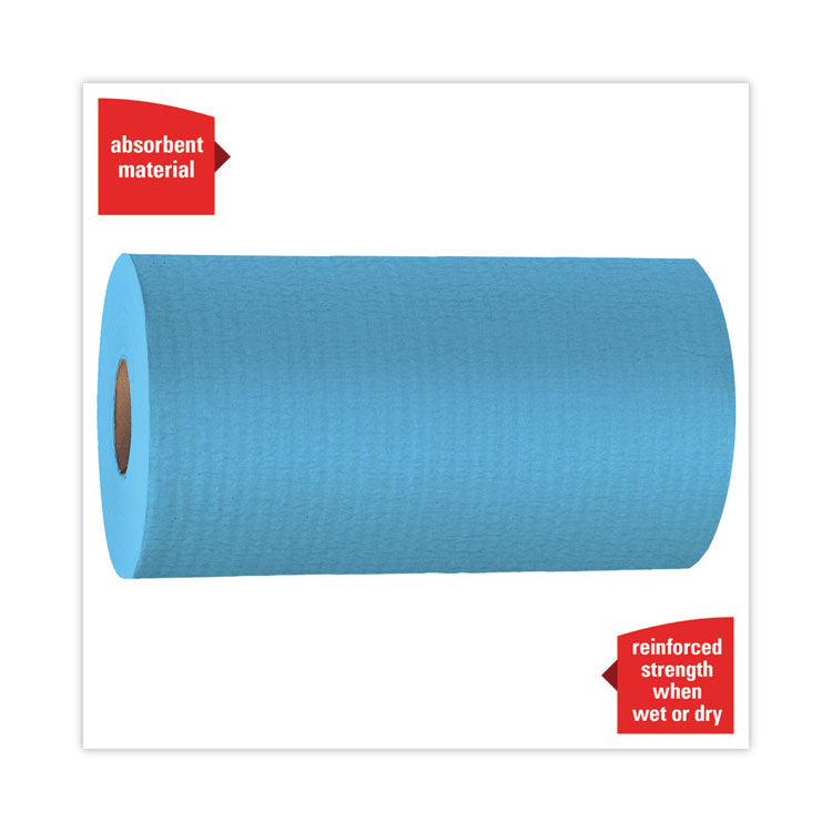 General Clean X60 Cloths, Small Roll, 9.8 x 13.4, Blue, 130/Roll, 12 Rolls/Carton