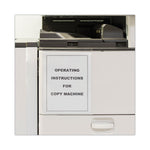 Self-Adhesive Poly Shop Ticket Holders, Super Heavy-Duty, Top Load 8.5 x 11 Insert, Clear Front, 50/Box