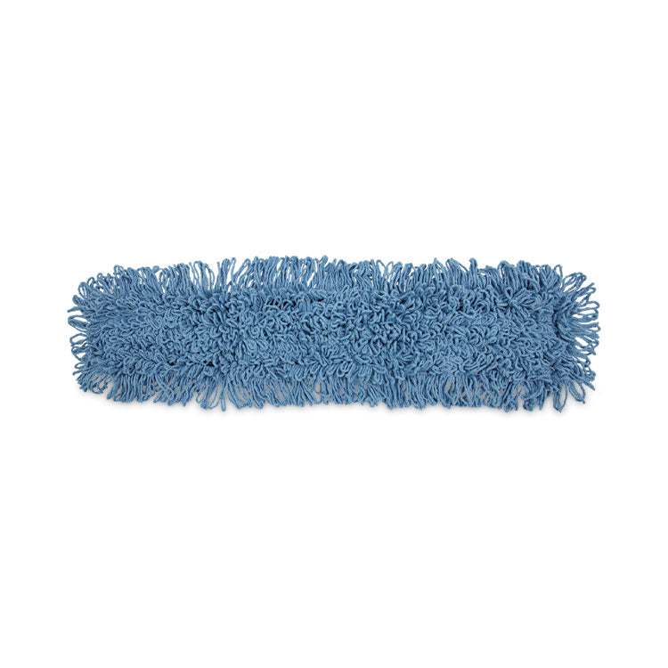 Dust Mop Head, Cotton/synthetic Blend, 36 X 5, Looped-End, Blue