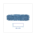 Dust Mop Head, Cotton/synthetic Blend, 36 X 5, Looped-End, Blue