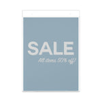 Classic Image Wall-Mount Sign Holder, Portrait, 8.5 x 11, Clear